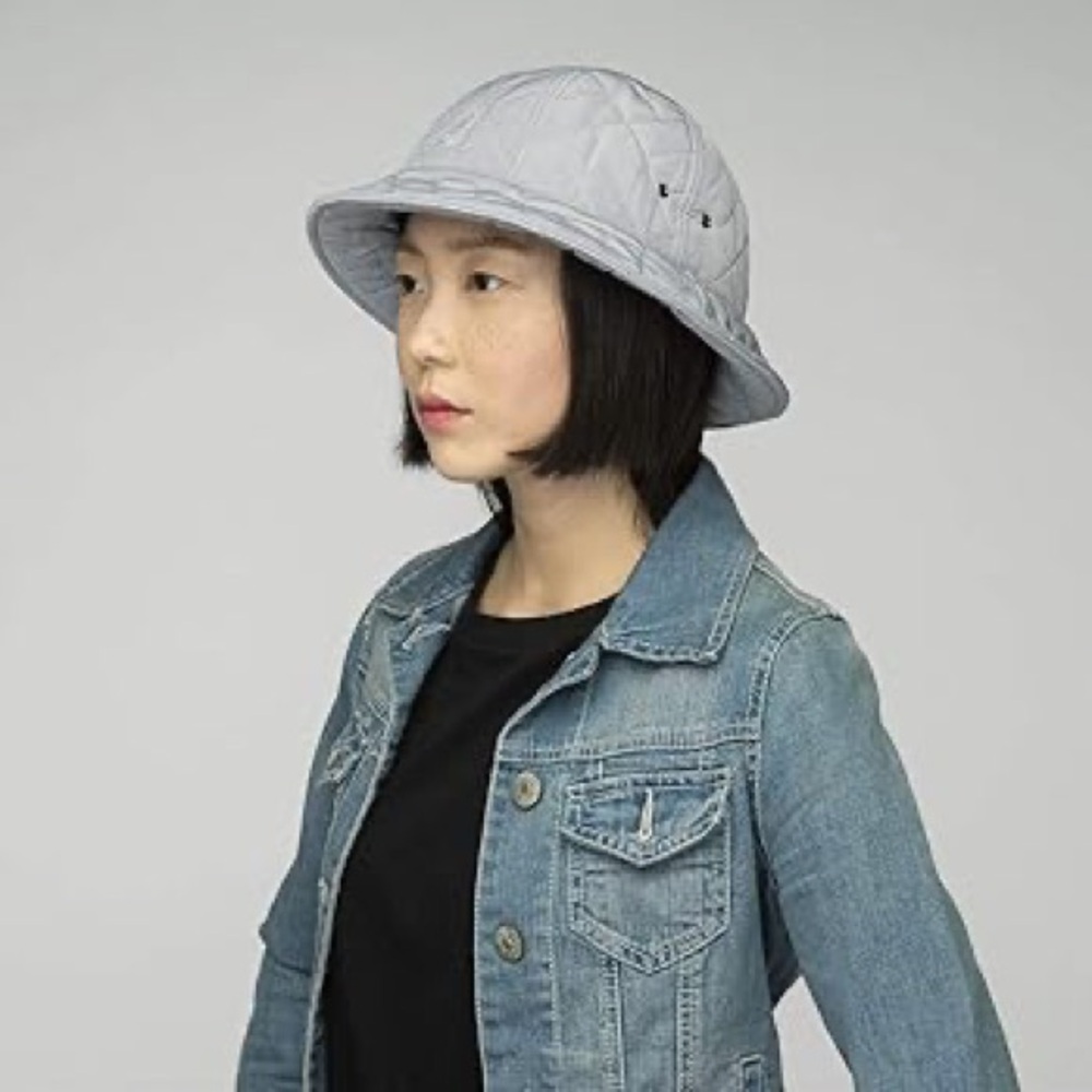 New Kangol Hat Quilted Bucket Hat Gap Cable Knit Poof Beanie pom pom hat - Picture 4 of 13